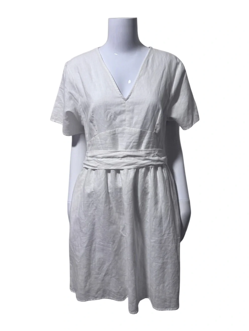 NEW GAP Kimono Sleeve Linen Blend Dress Size 12
